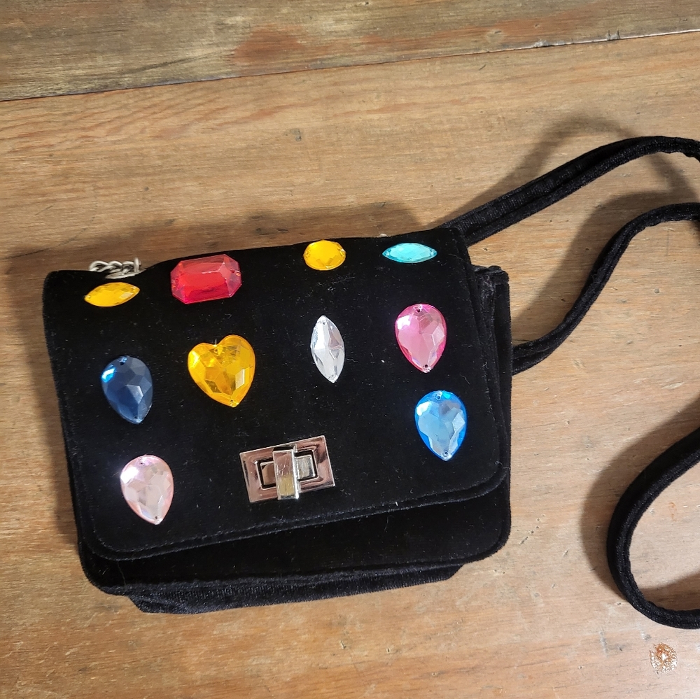 Target Mini purse, black with gems - Picture 5 of 5
